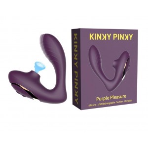 ויברטור יניקה כפול | Purple Pleasure kinky Pinky