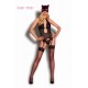 תחפושת חתולה 4 חלקים שחורה | Catwoman