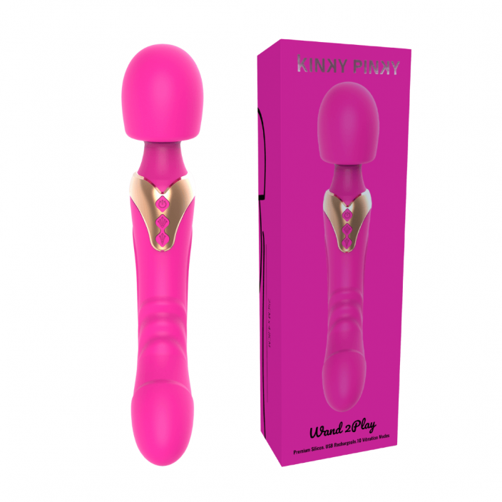 שרביט רטט דו אזורי ורוד | Wand 2Play