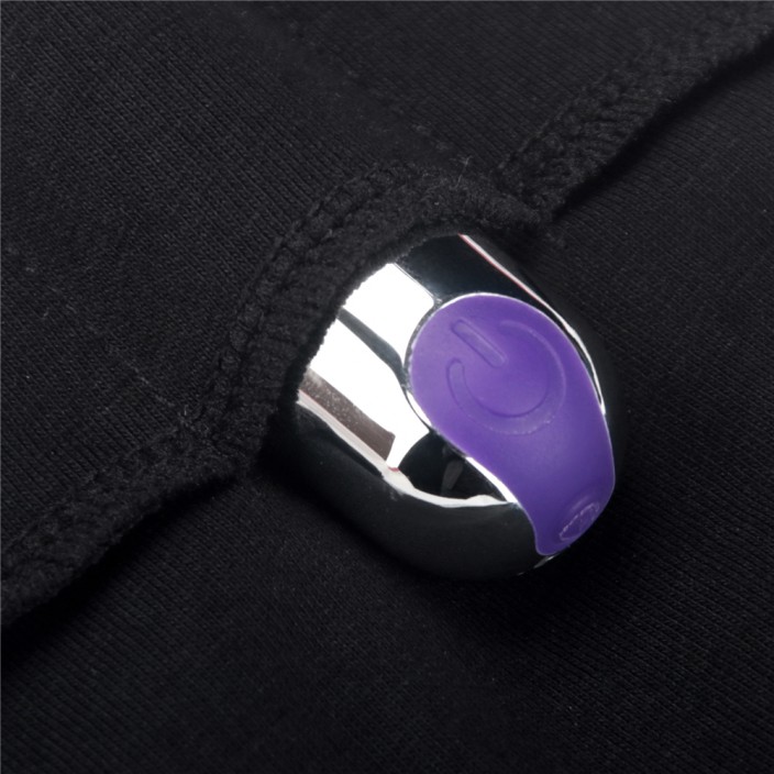 מכנסי סטרפ-און מבריקים עם רוכסן | Chic