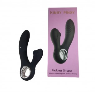 ויברטור יונק כפול | Reckless Gripper kinky Pinky