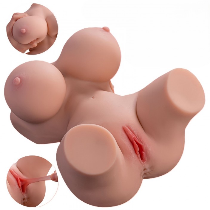 בובת גוף ריאליסטית עם שתי תעלות ורטט | Frieda