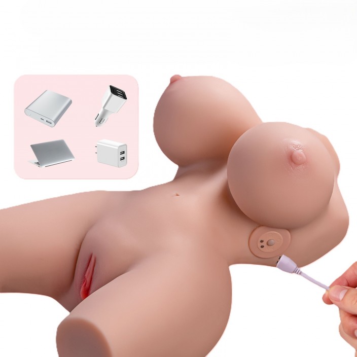 בובת גוף ריאליסטית עם שתי תעלות ורטט | Frieda