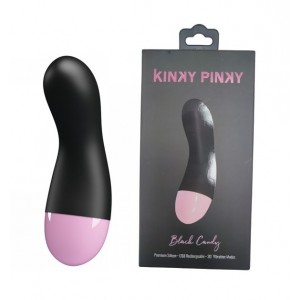 ויברטור לעינוג ממוקד של נקודת ה- G והדגדגן | Black Candy kinky pinky