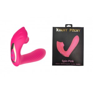 ויברטור יניקה ועיסוי סיבובי | Spin Pink kinky Pinky